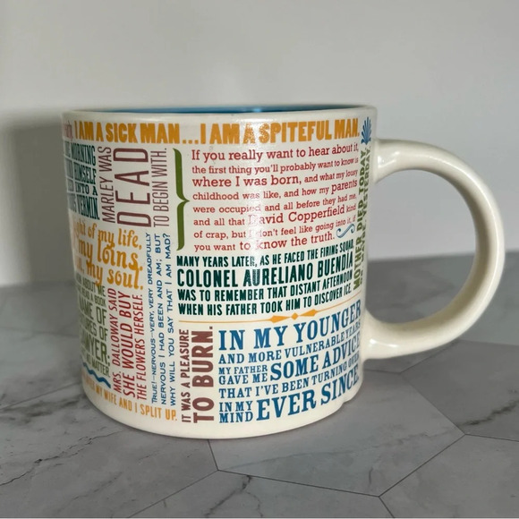Unemployed Philosophers Guild Great Literary Openings Mug Book Lovers Gift - Picture 3 of 7